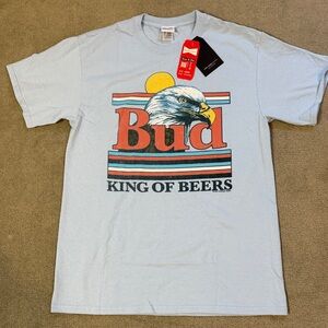 NWT - Budweiser Eagle Graphic T-Shirt - Mens S - Americana Patriotic July 4th